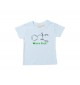 Cooles Kinder T-Shirt  Wanna Cook Srukturformel hellblau, 0-6 Monate