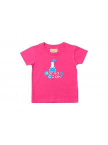 Cooles Kinder T-Shirt  Wanna Cook Reagenzglas Test Tube pink, 0-6 Monate
