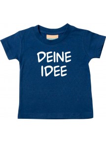 Baby Shirt individuell mit Wunschtext oder Logo bedruckt,   Größe 0-48 Monate
