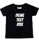 Baby Kinder T-Shirt individuell mit Wunschtext bedruckt,   Größe 0-48 Monate