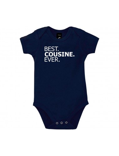 Baby Body BEST COUSINE EVER, blau, 12-18 Monate