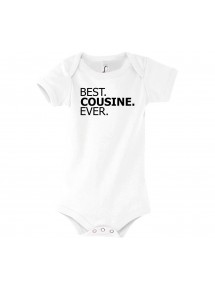 Baby Body BEST COUSINE EVER, weiss, 12-18 Monate