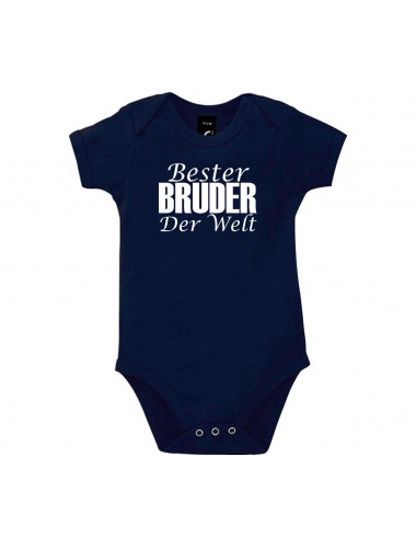 Baby Body Bester Bruder der Welt, blau, 12-18 Monate