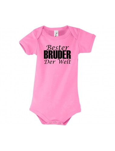 Baby Body Bester Bruder der Welt, rosa, 12-18 Monate