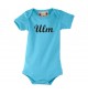 Baby Body Deine Stadt Ulm City Shirts kult, türkis, 0-6 Monate
