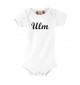 Baby Body Deine Stadt Ulm City Shirts kult, weiss, 0-6 Monate