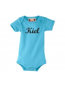 Baby Body Deine Stadt Kiel City Shirts kult, türkis, 0-6 Monate