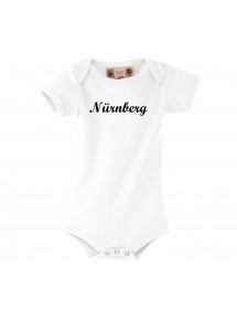 Baby Body Deine Stadt Nürnberg City Shirts kult, weiss, 0-6 Monate