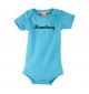Baby Body Deine Stadt Hamburg City Shirts kult, türkis, 0-6 Monate