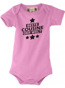 Baby Body beste Cousine der Welt, rosa, 0-6 Monate