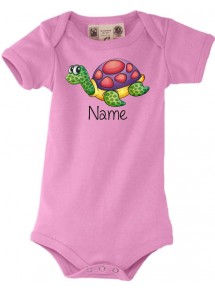 BIO Baby Body mit tollen Motiven inkl Ihrem Wunschnamen Schildkröte