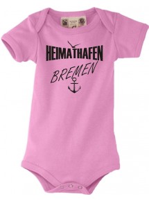 Baby Body Heimathafen Bremen, rosa, 0-6 Monate