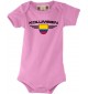 Baby Body Kolumbien, Wappen, Land, Länder, rosa, 0-6 Monate
