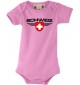 Baby Body Schweiz, Wappen, Land, Länder, rosa, 0-6 Monate