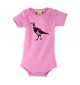 Süßer Baby Body Tiere Fasan Pheasant, Huhn, rosa, 0-6 Monate