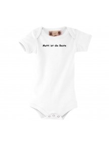 Baby Body, Mutti ist die Beste, kult, weiss, 0-6 Monate