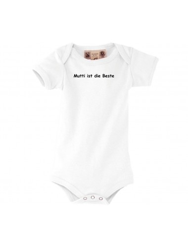 Baby Body, Mutti ist die Beste, kult, weiss, 0-6 Monate