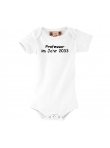 Baby Body, Professor im Jahr 2033, kult, weiss, 0-6 Monate
