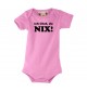 Baby Body Ich Chef, du nix , pink, 0-6 Monate