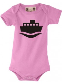 Süßer Baby Body Frachter, Matrose, Übersee, Skipper, Kapitän, rosa, 0-6 Monate