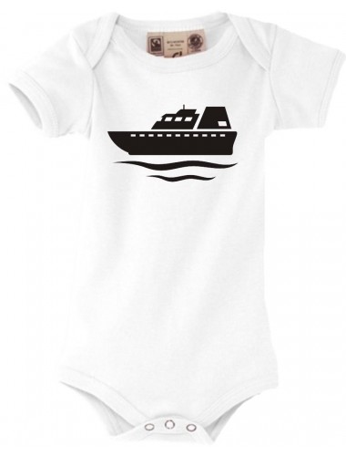 Süßer Baby Body Yacht, Übersee, Skipper, Kapitän, weiss, 0-6 Monate