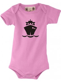 Süßer Baby Body Frachter, Übersee, Boot, Kapitän, rosa, 0-6 Monate