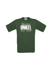 Männer-Shirt, Bester Onkel der Welt, grün, L