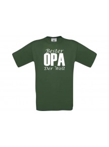 Männer-Shirt, Bester Opa der Welt, grün, L
