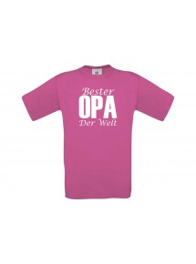 Männer-Shirt, Bester Opa der Welt, pink, L