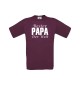 Männer-Shirt, Bester Papa der Welt, burgundy, L