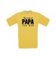 Männer-Shirt, Bester Papa der Welt, gelb, L