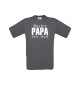 Männer-Shirt, Bester Papa der Welt, grau, L