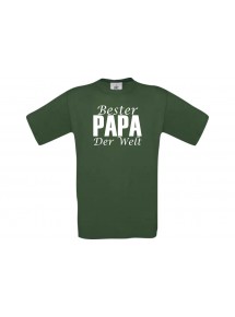 Männer-Shirt, Bester Papa der Welt, grün, L