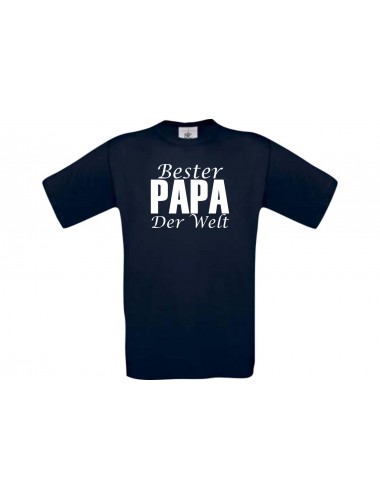 Männer-Shirt, Bester Papa der Welt, navy, L