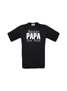 Männer-Shirt, Bester Papa der Welt, schwarz, L