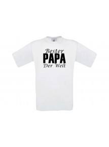 Männer-Shirt, Bester Papa der Welt, weiss, L