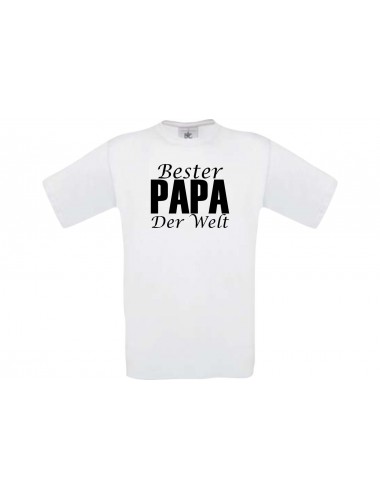 Männer-Shirt, Bester Papa der Welt, weiss, L