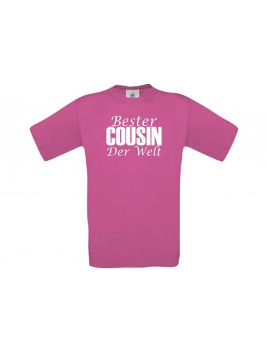 Männer-Shirt, Bester Cousin der Welt, pink, L