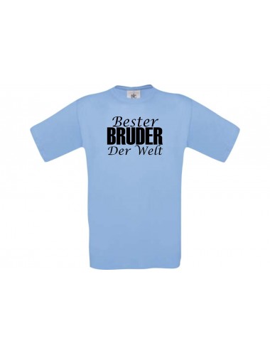 Männer-Shirt, Bester Bruder der Welt, hellblau, L