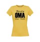 Lady T-Shirt, Beste Oma der Welt, gelb, L