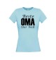 Lady T-Shirt, Beste Oma der Welt, hellblau, L