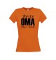 Lady T-Shirt, Beste Oma der Welt, orange, L