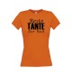 Lady T-Shirt, Beste Tante der Welt, orange, L