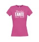 Lady T-Shirt, Beste Tante der Welt, pink, L