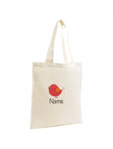 Jute Shopping Bag mit tollen Motiven Spatz inkl Ihrem Wunschnamen