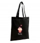 Jute Shopping Bag mit tollen Motiven Muffin inkl Ihrem Wunschnamen, schwarz