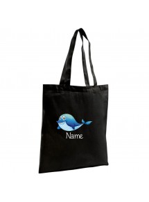 Jute Shopping Bag mit tollen Motiven Delfin inkl Ihrem Wunschnamen