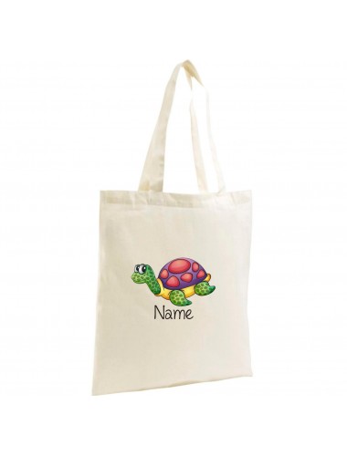 Jute Shopping Bag mit tollen Motiven Schildkröte inkl Ihrem Wunschnamen