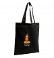 Jute Shopping Bag mit tollen Motiven Bär inkl Ihrem Wunschnamen, schwarz
