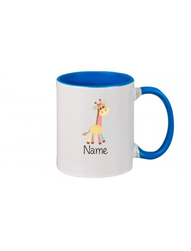 Kinder Tasse süße Motive Giraffe mit Ihren Wunschnamen